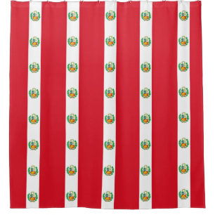 Duschvorhang mit Flagge von Peru