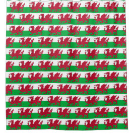 Duschvorhang mit Flagge von Wales, Vereinigtes Kön