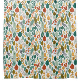 Duschvorhang mit Leaf-Thema