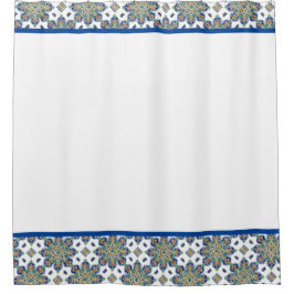 Duschvorhang mit Mehrfarbigen Medallien