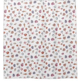 Duschvorhang mit Muscheln