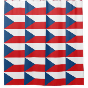 Duschvorhang mit tschechischer Flagge