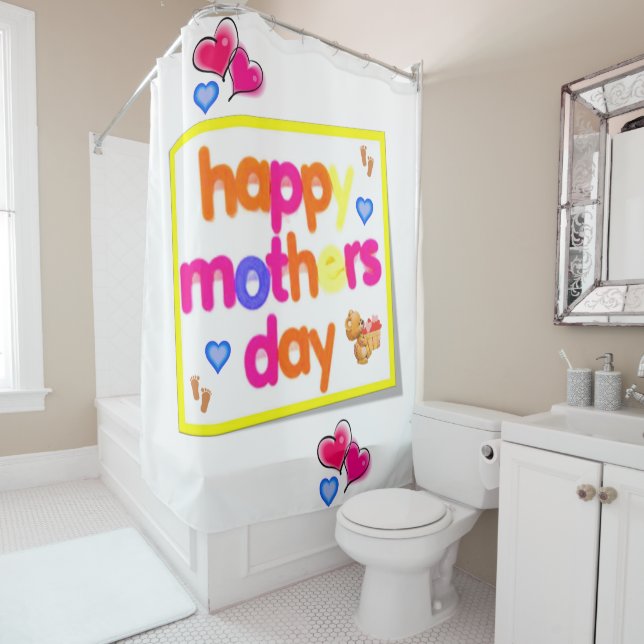 Duschvorhang Muttertag (Beispiel)