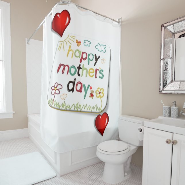 Duschvorhang Muttertag (Beispiel)