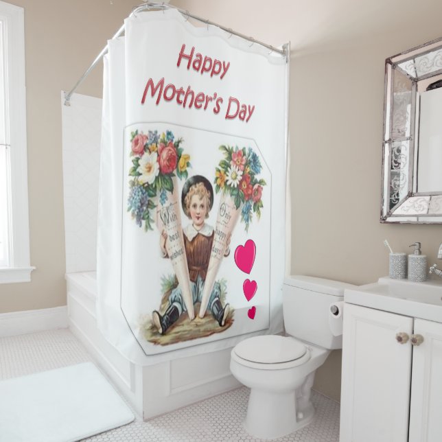 Duschvorhang Muttertag (Beispiel)