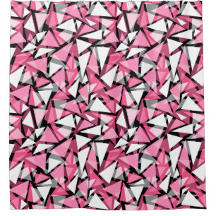 Duschvorhang Nahtlose geometrische Dreiecke
