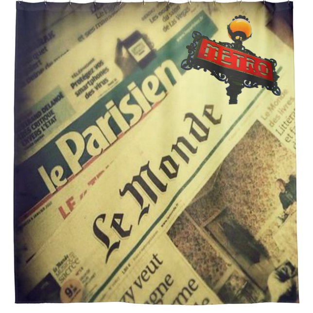 Duschvorhang, Paris, Duschvorhang (Vorderseite)