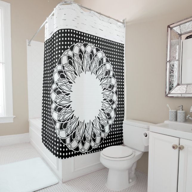 Duschvorhang Punkt (Beispiel)