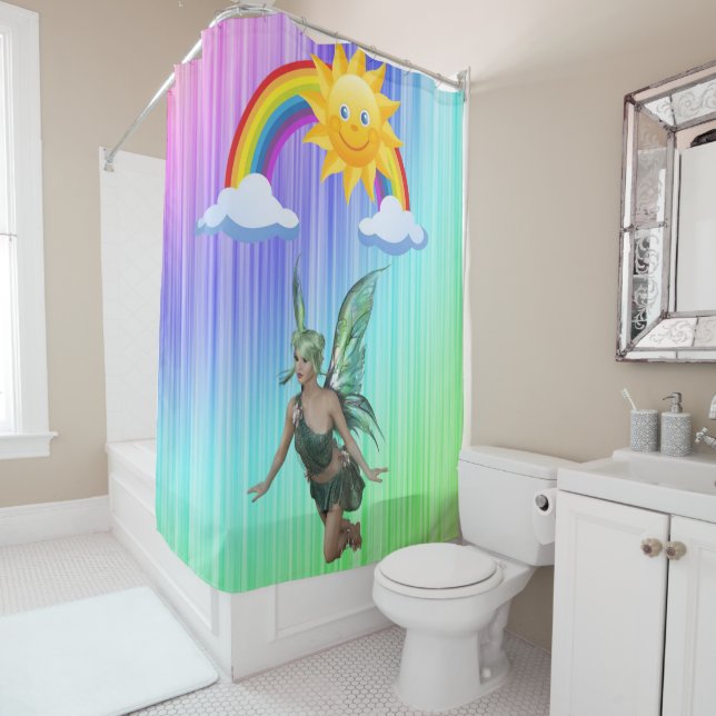 Duschvorhang Regenbogen Fairy (Beispiel)