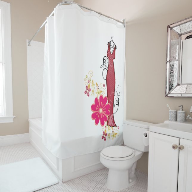 Duschvorhang Rose (Beispiel)