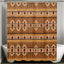 Duschvorhang rustikal horizontal