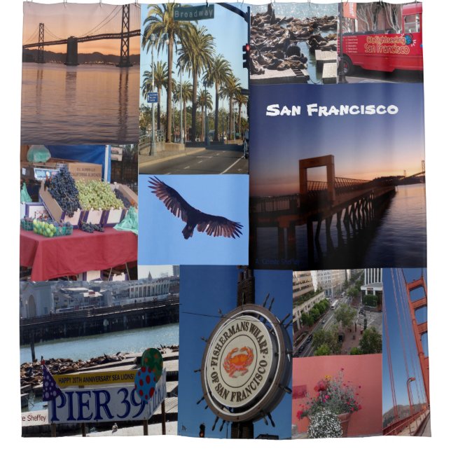 Duschvorhang San Francisco (Vorderseite)