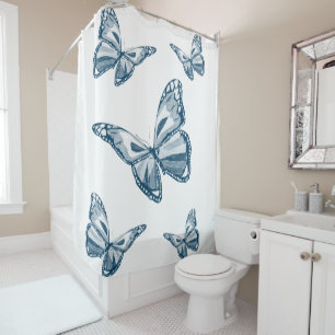 Duschvorhang Schmetterlinge
