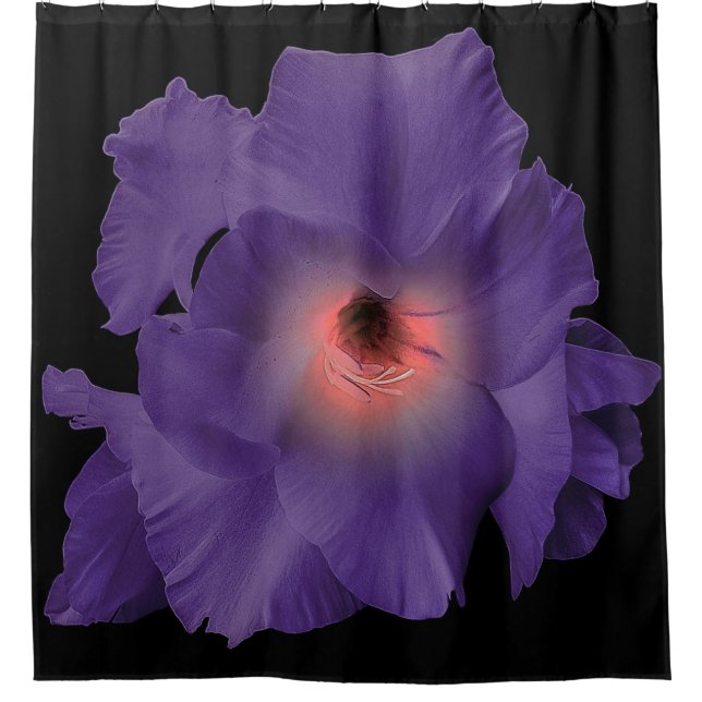 Duschvorhang Schwert Lily Indigo Rosa (Vorderseite)