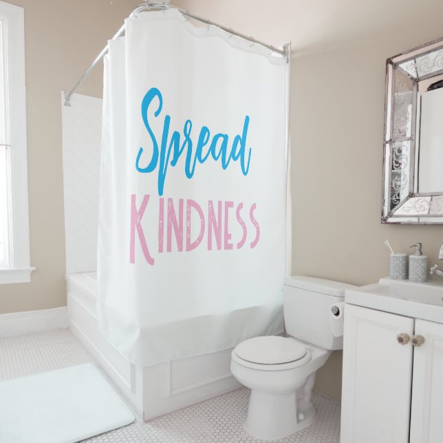 Duschvorhang 'Spread Kindness' (Beispiel)
