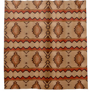 Duschvorhang-Südwestwolldecke-Entwurf Western Duschvorhang