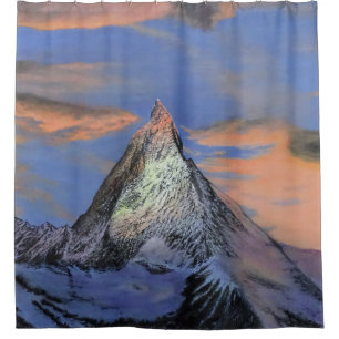 Duschvorhang - "The Matterhorn at Sunset"
