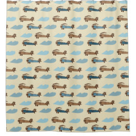 Duschvorhang Toy Flugzeug