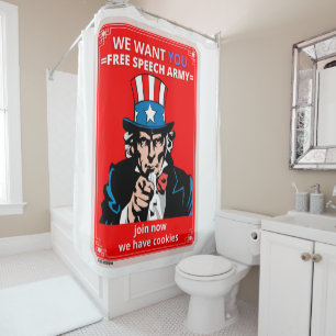 Duschvorhang "UNCLE SAM"