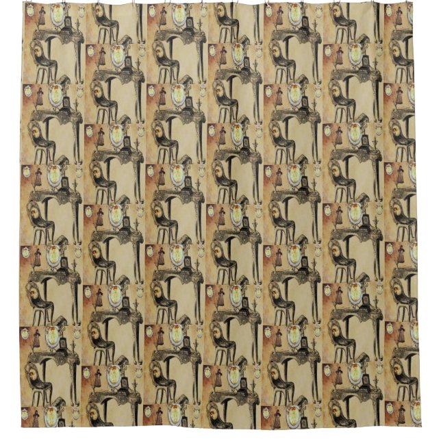 Duschvorhang Vintag (Vorderseite)