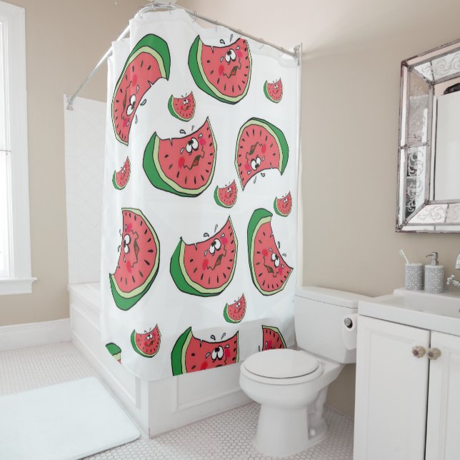 Duschvorhang Wassermelone (Beispiel)