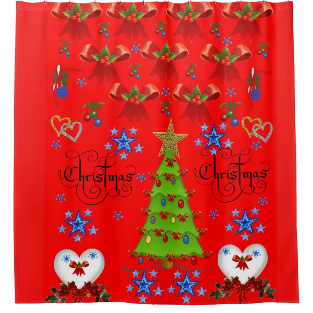 Duschvorhang Weihnachten (Vorderseite)