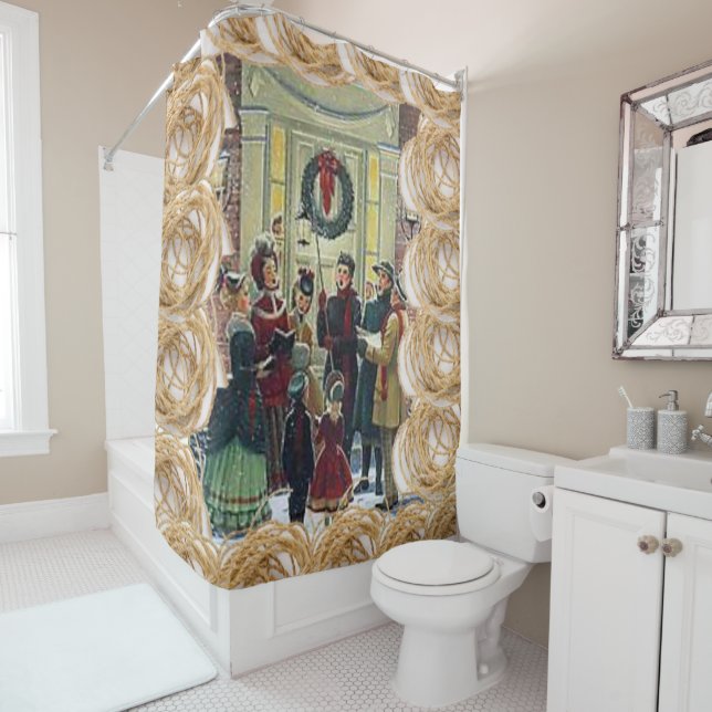 Duschvorhang Weihnachten (Beispiel)