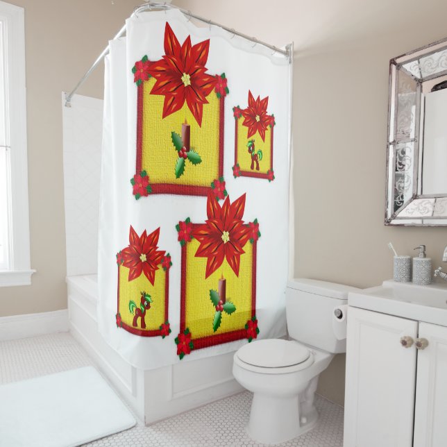 Duschvorhang Weihnachten (Beispiel)