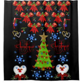 Duschvorhang Weihnachten