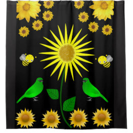 Duschvorhänge mit Sonnenblumen Duschvorhang