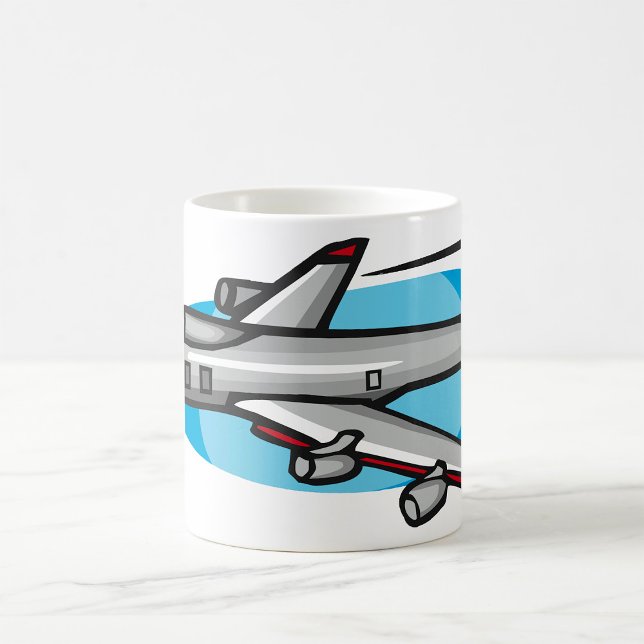 Düsenflugzeug für Luftfahrtfans Kaffeetasse (Von Creator hochgeladen)
