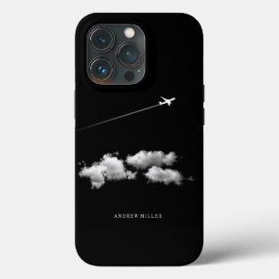 ©Düsenflugzeug über den Wolken Personalisierter Pi iPhone 13 Pro Hülle