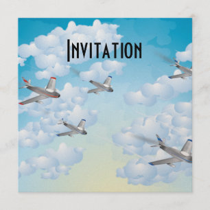 Düsenflugzeuge Einladung