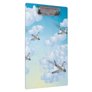 Düsenflugzeuge Klemmbrett