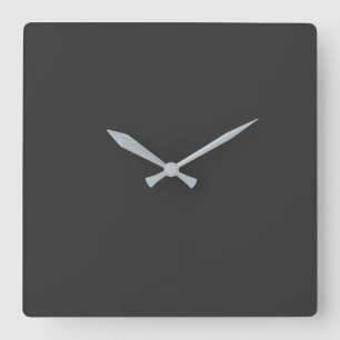 Düsenschwarz Quadratische Wanduhr