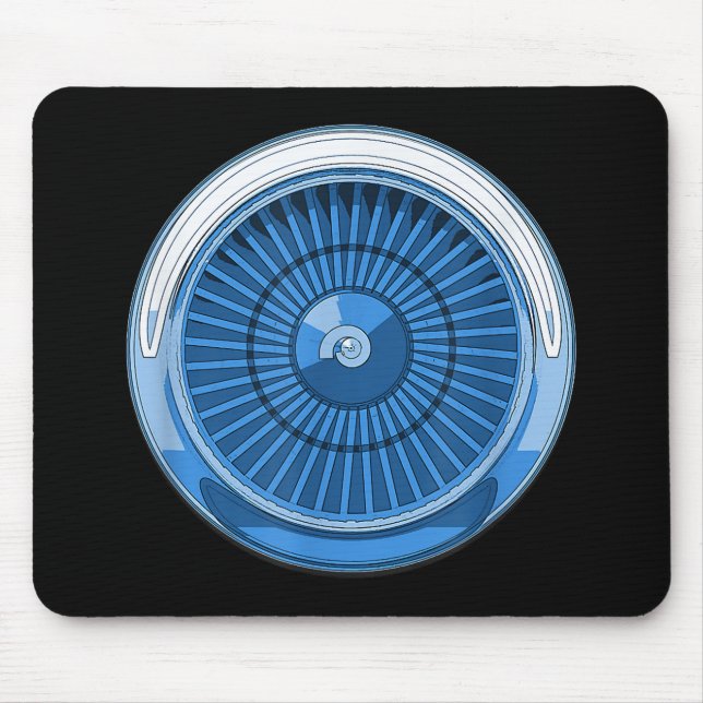 Düsentriebwerk Mousepad (Vorne)