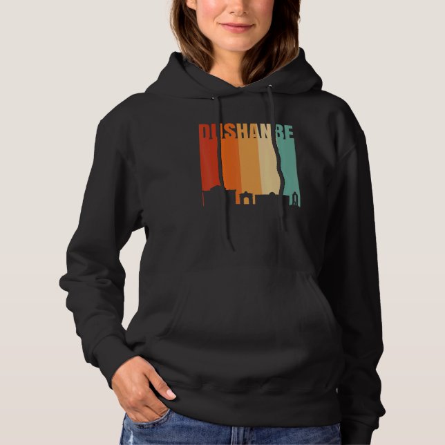 Dushanbe Skyline Hoodie (Vorderseite)