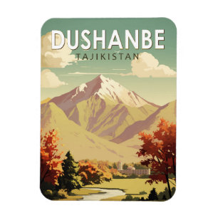 Dushanbe Tadschikistan Reise Kunst Vintage Magnet
