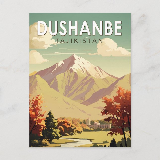 Dushanbe Tadschikistan Reisen Vintag Postkarte (Vorderseite)