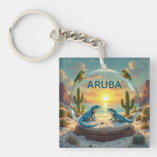 Dushi aruba Sonnenuntergang Schlüsselanhänger