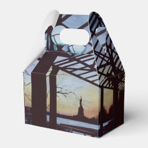 Dusk am Geburtsort von Freedom, Ellis Island Geschenkschachtel