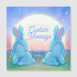 Dusk Bunnies Anpassbar Magnetkarte