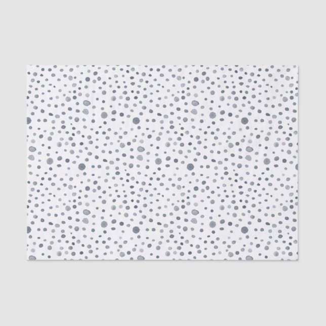 Dusk Confetti Watercolor Dots Tissue Paper Seidenpapier (Vorderseite)