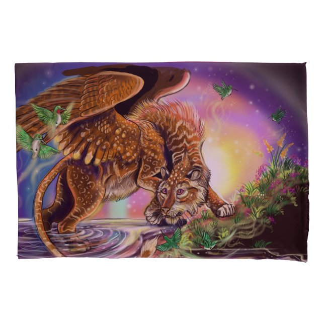 Dusk Hunter Flying Cat Kissenbezug (Vorderseite)