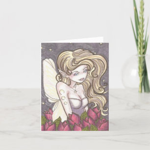 Dusk Rose Faiasy Fantasy Art Blank Grußkarte Karte