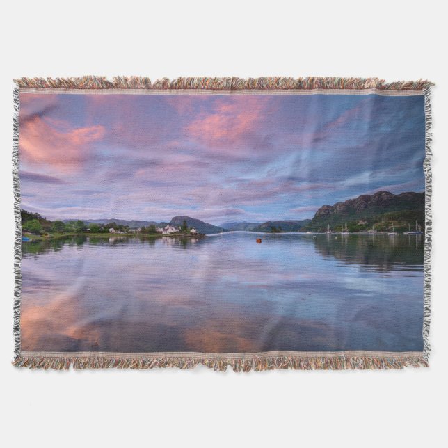 Dusk Sky Reflections auf Loch Carron Decke (Vorderseite)