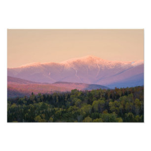 Dusk und Mount Washington in neuen Hampshire Fotodruck
