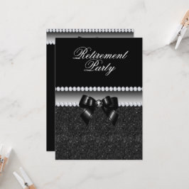 Dusky Black Retirement Party Einladung