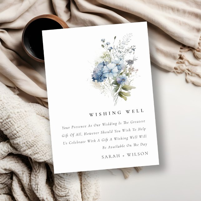 Dusky Blue Hütte Blumenzwiebeln wünschend gut Begleitkarte (Von Creator hochgeladen)