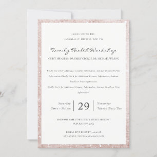 Dusky Blush Shiny Glitzer Workshop Veranstaltung e Dankeskarte